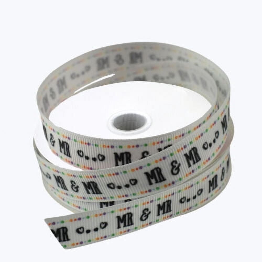 Mr and Mr Newlyweds Grosgrain Ribbon, 5/8-Inch, 10-Yard - Walmart.com