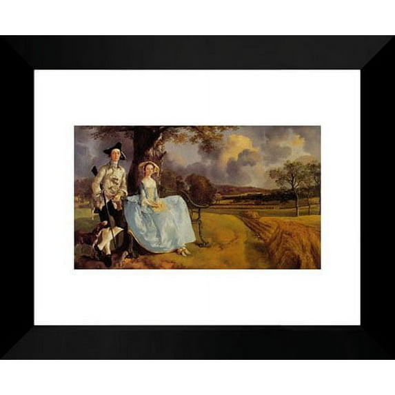 Mr and Mrs Andrews 20x24 Framed Art Print by Gainsborough, Thomas
