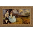 thumbnail image 1 of Mr and Mrs Andrews 24x17 Gold Ornate Wood Framed Canvas Art by Gainsborough, Thomas, 1 of 2