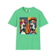 thumbnail image 1 of Mr and Mrs Basset Hounds PopArt4 Unisex Softstyle T-Shirt, 1 of 10