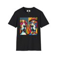 thumbnail image 1 of Mr and Mrs Basset Hounds PopArt4 Unisex Softstyle T-Shirt, 1 of 10