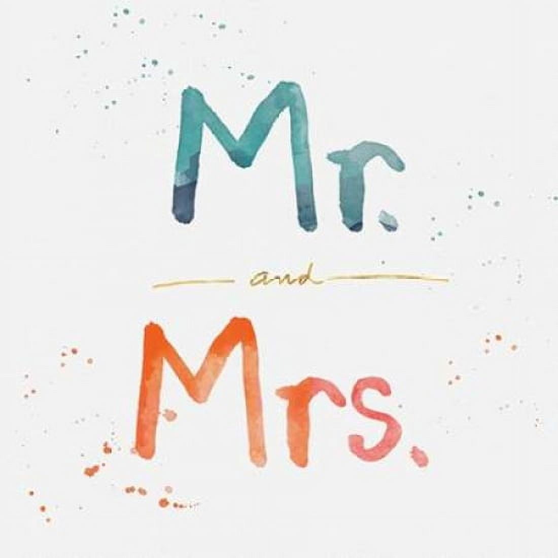 Mr and Mrs Canvas Art - Linda Woods (24 x 24)