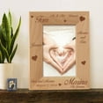 thumbnail image 1 of Mr and Mrs. Personalized Wooden Picture Frame 4" x 6" Brown (Vertical), 1 of 1