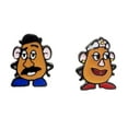 thumbnail image 1 of Mr and Mrs Potato Head Metal Enamel Stud Earrings, 1 of 1