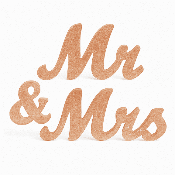 Mr. and Mrs. Sign for Wedding Party Decorations, Sweetheart Table Centerpiece, Photo Prop, Bridal Shower Gift