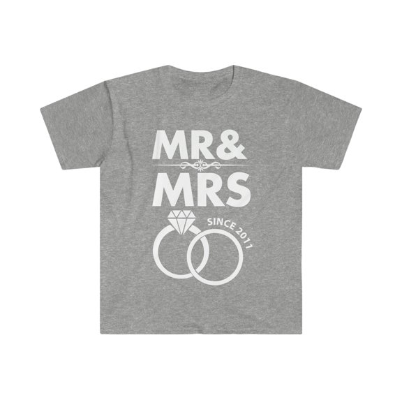 Mr and Mrs Since 2011 Wedding Anniversary Unisex T-shirt S-3XL