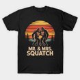 thumbnail image 1 of Mr and Mrs Squatch Funny Bigfoot Matching Couple Graphic Unisex T-Shirt for Casual Everyday Wear up to 5XL, 1 of 2