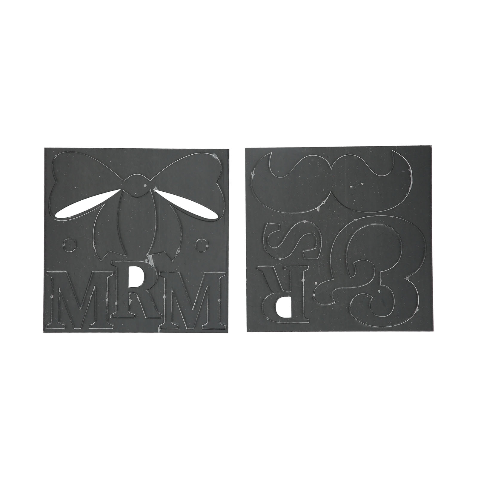 Mr and Mrs Wall Sticker Removable Letters Bow Wall Decals for Couples