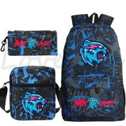 Mr beast backpack laptop backpack boys' Travelling Bag fashion casual backpack girls' hiking bag students' gift for school opening