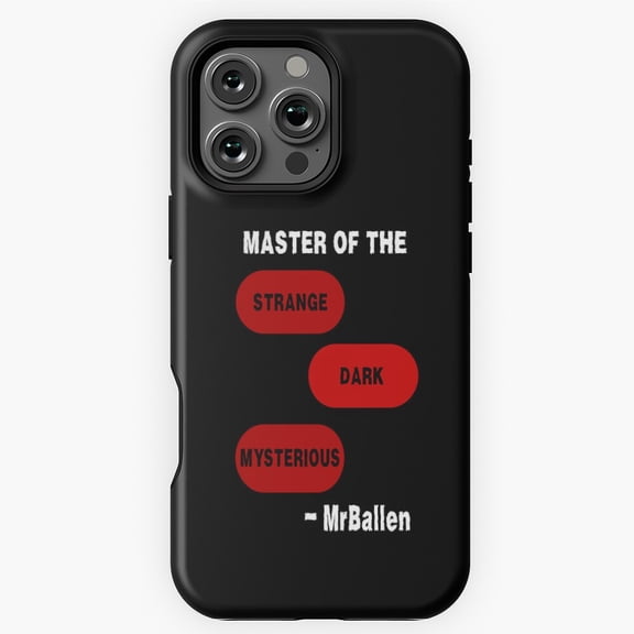 MrBallen Master of Strange Dark Mysterious Phone Case for iPhone 16 15 14 13 12 11 Pro Max