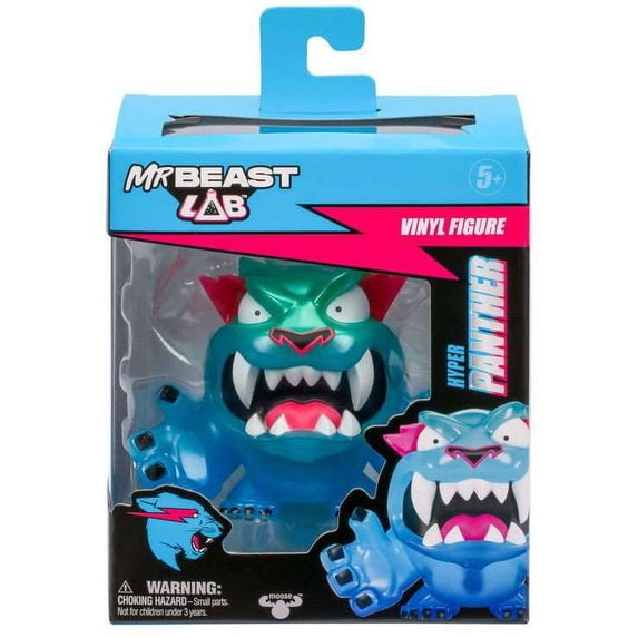 MrBeast Lab Collectible Vinyl Figures - Hyper Panther - 3.5" Tall, Packaged in A Premium Display Box. 4 to Collect!