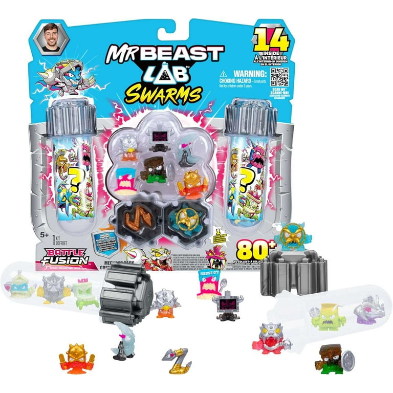 MrBeast Lab, SWARM SWORD Mega Lab 14-Pack, Micro Beasts, 1 Ultra