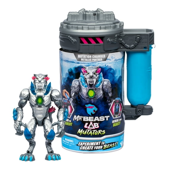 MrBeast Lab Release the Metallic Panther, Mutate the Ultimate Beast With MrBeast Lab , Ages 5+