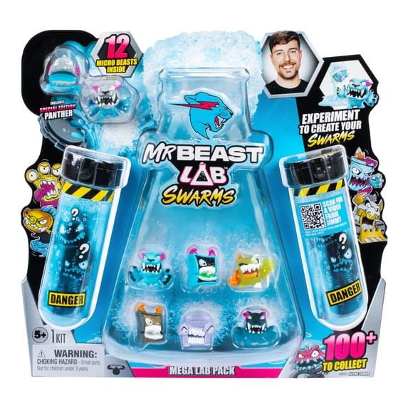 MrBeast Lab Swarms Lab 12 Pack, 1 Inch MrBeast Themed Swarms Figures ...
