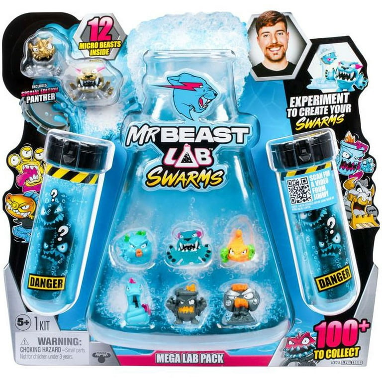 ミスタービースト　Lab Swarms Mega Lab Pack MrBeast Lab Swarms Mega Lab Mystery 12-Pack (Version 1) - Walmart.com