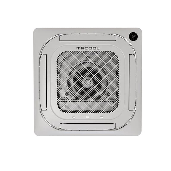 MrCool CASSETTE12HP-230C-P-O Olympus 12,000 BTU 1 Ton Ductless Mini-Split Ceiling Cassette with Panel - 230V-60Hz, White
