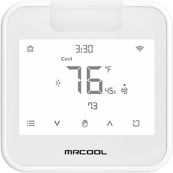 MrCool Smart Programmable WiFi Thermostat MST05 for Ductless Mini Split - Alexa & Google Assistant Compatible, Modern Design 1 Heat / 1 Cool