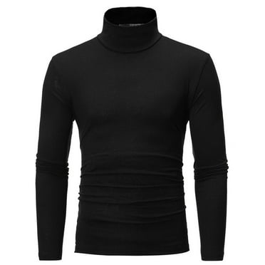 Mrasaso Men's Slim Fit Basic Turtleneck Long Sleeve Lightweight Pullover Sweaters Casual Knitted Tops on Clearance