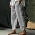thumbnail image 1 of Mrasaso Seasonal Savings! Womens Wide Leg Dress Pants,Women Pants,Summer Fashion Print Pants,Casual Fit,Elastic Waist,Long Wide Leg Design,Comfortable Pants for Women,Gray|S, 1 of 8