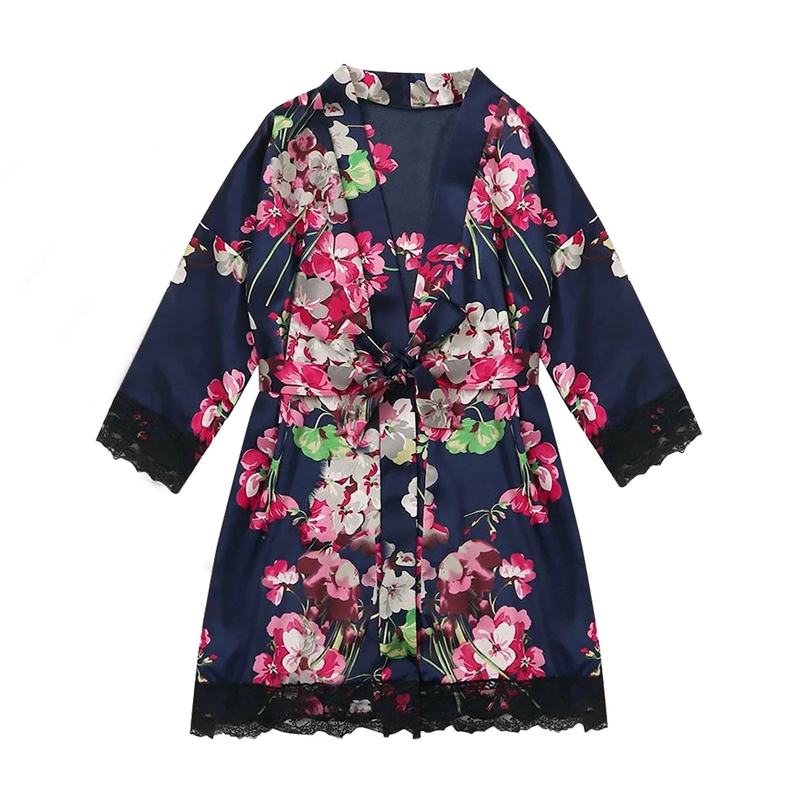 Robe Less Mrat Bathrobe for Women Robes Satin Silk Pajamas Lingerie Crotchless ...
