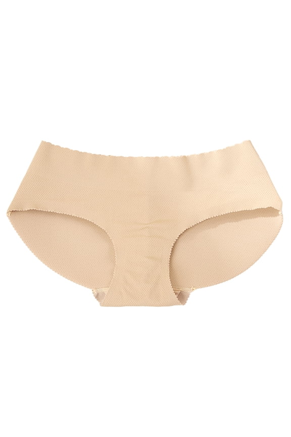Bikini Panties for Women Women Butt Pads Enhancer Panties Padded Hip Underwear Shapewear Butts Lifter Lift Panty Fake Padding Briefs Women Underwear Pack S-162 Beige M