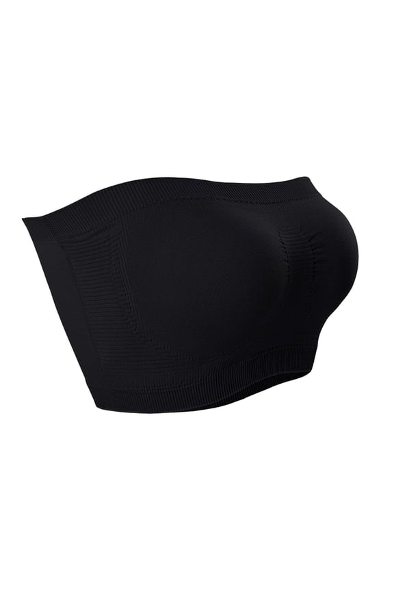 Mrat Bra Wireless Ladies Traceless Comfortable No Steel Ring Breathable Gathering Bra Woman Underwear Tube Tops S-80 Black S
