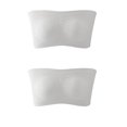 thumbnail image 1 of Mrat Bras for Women Adjustable Straps Women's Stretch Strapless Bra,Summer Bandeau Bra,Plus Size Strapless Bra,Comfort Wireless Bra Lingerie for Women S-508 White 5Xl, 1 of 4