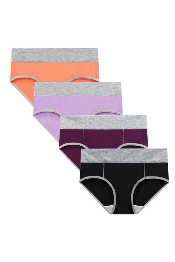 Butt Lifting Panties Women Color Patchwork Briefs Panties Underwear Knickers Bikini Underpanties Cotton Underwear Women S-41 Multicolor 3XL