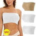 thumbnail image 1 of Mrat Clearance Bralettes for Women Nursing Tank Tops Push up Strapless Bras Wireless Racerback Wireless Push up Bras Sports Pack Lace Bralettes for Women Beige S, 1 of 3