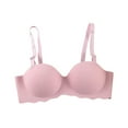 thumbnail image 1 of Mrat Clearance Bralettes for Women with Support Longline Sports Sleep Strapless Bandeau Bras Lace Plus Size Sports Yoga Bras Cute Sports Sports Bras for Women Purple L, 1 of 5