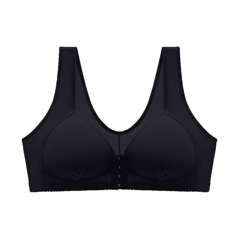 Mrat Clearance Bras for Women No Underwire Unlined with Underwire Zip Front  Sports Bras Front Snaps Seniors Comfy Front Closure Seniors Back Bras