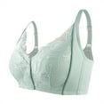 thumbnail image 1 of Mrat Bras for Women Plus Size Front Closure Women's No Wire Lactation Vest Bra Back Adjustment Yoga Running Bra Plus Size Strapless Bra L_12 Green 3XL, 1 of 4