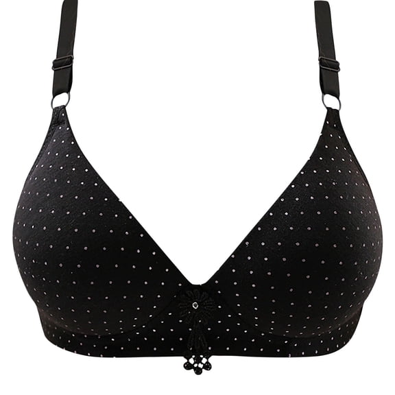 Mrat Bras for Women Push up Workout Sports Front Zipper Sports High Impact Sports Bra Zip up Sports Sleep Large Breasts Bandeau Bra Zip up Sports Bralettes for Women Black L