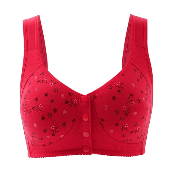 Mrat Bras for Women No Underwire Mesh Strapless Bras Clear Bra Straps Bralettes for Women Push up Support and Lift Bras No Underwire No Wire Bra Red 6XL
