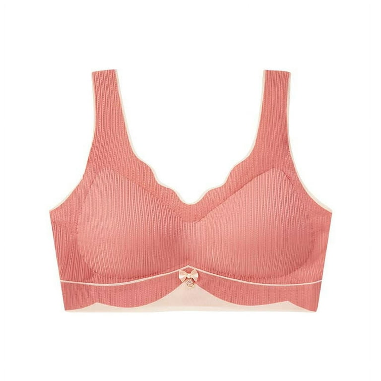 Mrat Clearance Bras for Women Clearance Women's Push-Up Non Lace Flower  Surface Beautiful Back Seamless Push-Up One-Piece Bra Without Underwire  Brasso Brass Cleaner and Polish Cute Bras Pink XXXL 