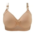 thumbnail image 1 of Mrat Bras for Women Push up Comfortable Lace Breathable Comfortable Bras Sport Bras Halter Bra Underwear Khaki_F S, 1 of 3