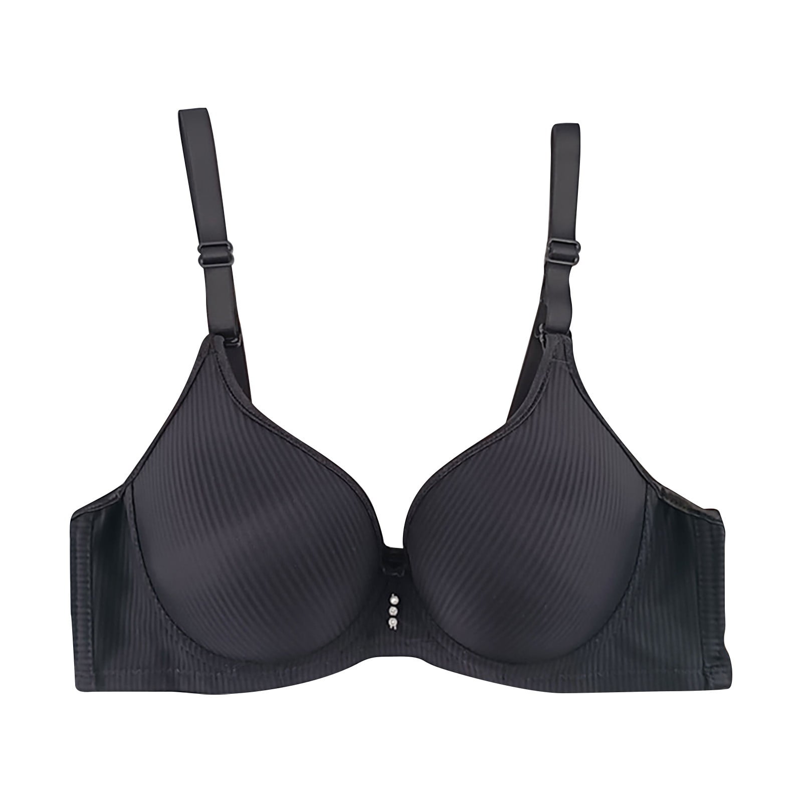 Mrat Clearance Clear Strap Bras for Women Lace Beauty Back Solid Lace with Support Plus Size