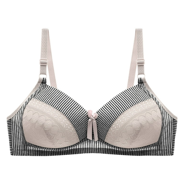 Mrat Clearance Cotton Nursing Bras Clearance Ladies Traceless Comfortable  No Wire Vest Breathable Gathering Bra Woman Underwear Invisible Lift Bra 8  Gray 3XL 