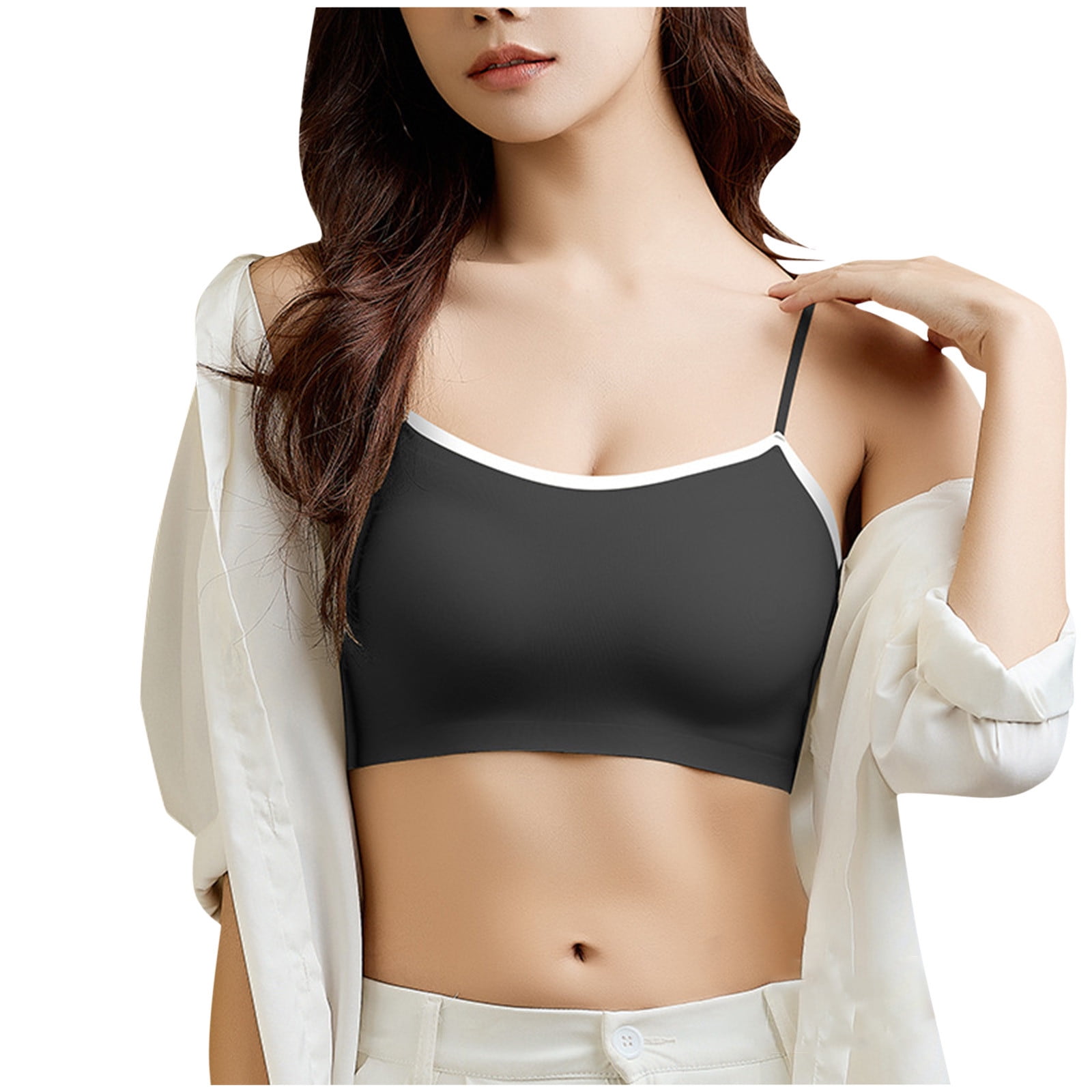 Mrat Clearance Front Closure Bras for Women Large Breasts Wireless with  Support and Lift Wireless Bras for Large Breasted Front Closure Plus Size Unlined  Bras with Underwire Women Sports Bras Black XL 