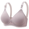 thumbnail image 1 of Mrat High Impact Sports Bras for Women Lace-U-Back Lifting Bra Front Closure Ribbed Bralettes for Women High Impact Sports Bras for Women Lifts Supports Breast Bras Khaki 42/95B, 1 of 3