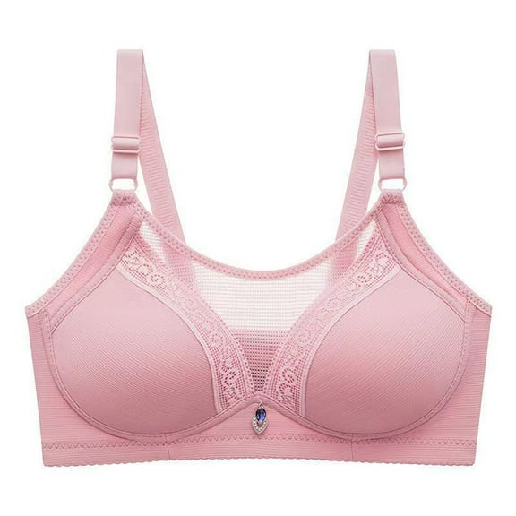 Mrat Lace Bralette for Women Comfortable Lace Breathable Cute Sports Bras Wire-Free Bras No Sweat Bra Underwear 3XL