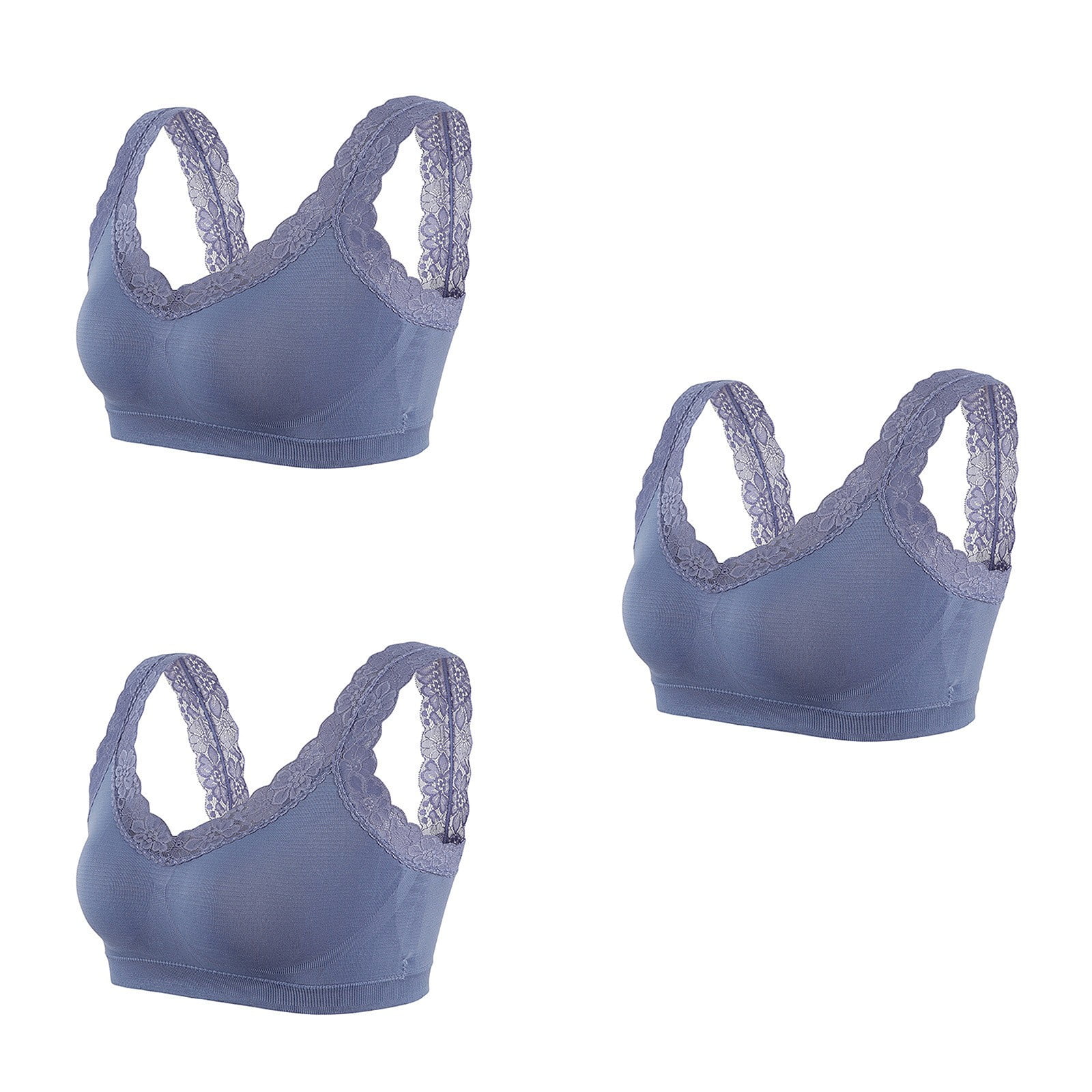 Mrat Clearance Lace Bralettes for Women Plus Size Sports Halter Backless Bras Running Sports