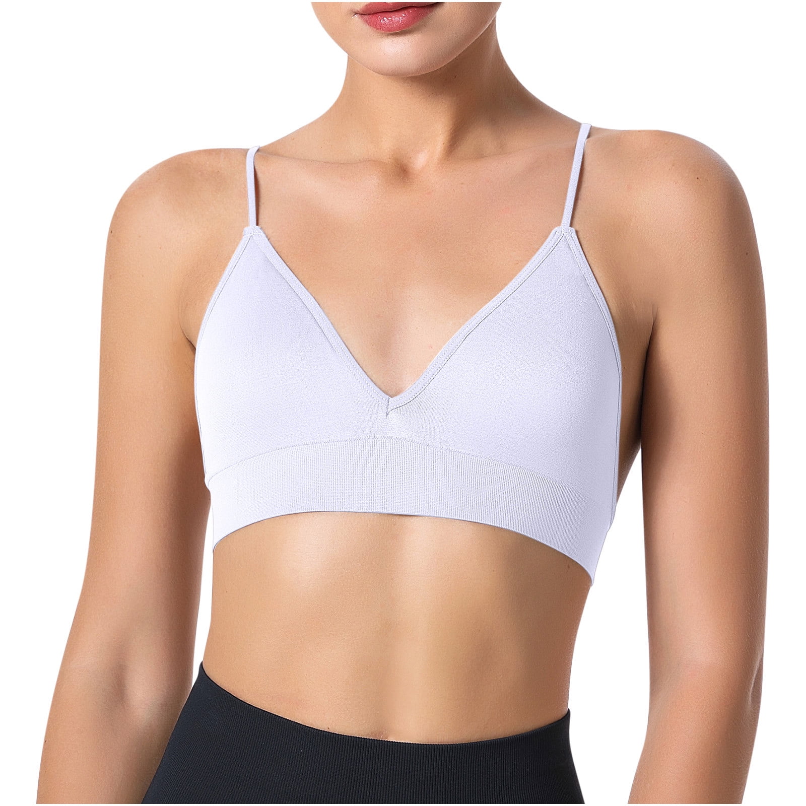 Mrat Clearance Breezies Bras Clearance Women Yoga Solid Sleeveless Cold  Shoulder Casual Tanks Blouse Tops Intimates Full Support Non-slip  Convertible