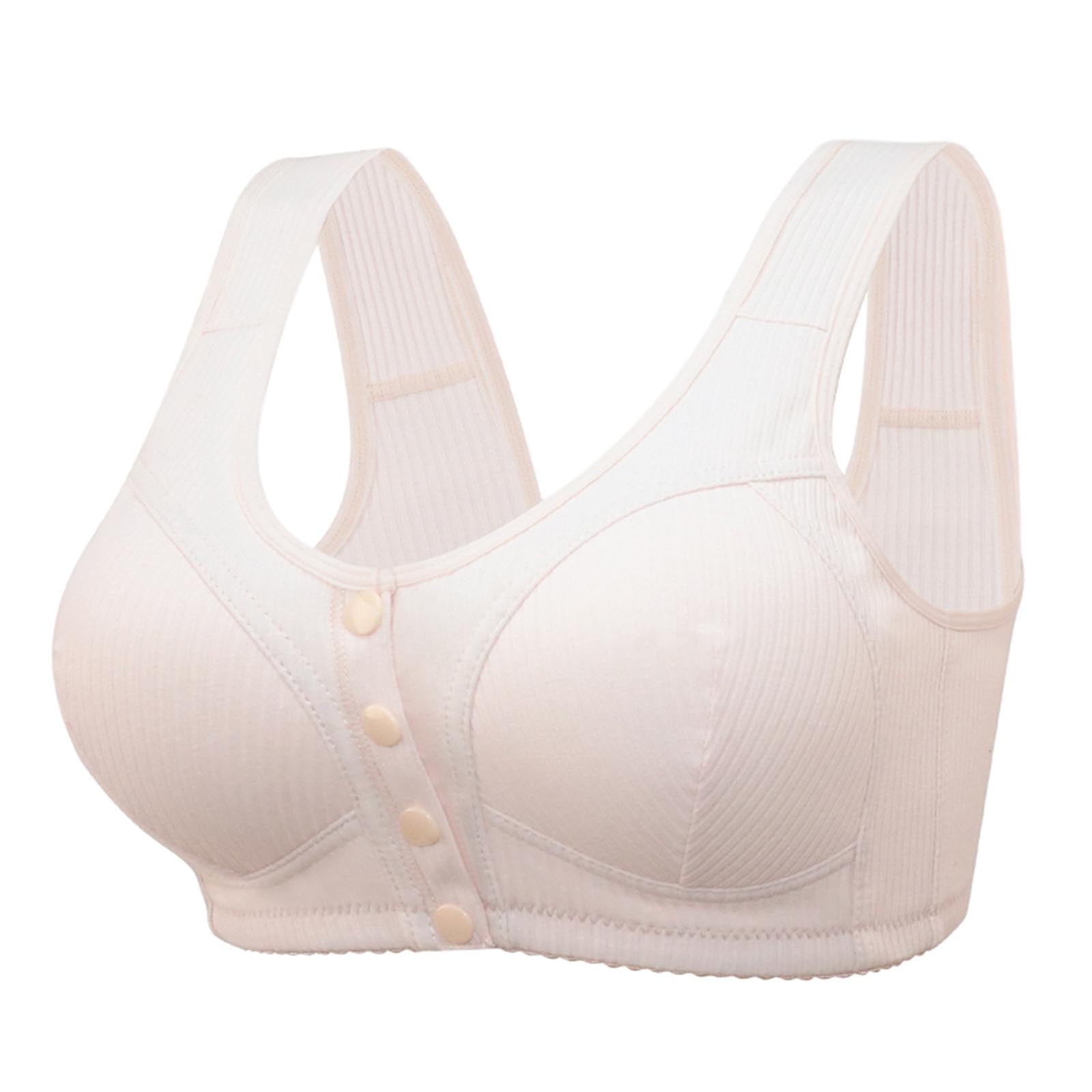 Daisy Bra, Daisy Bras for Older Women, Comfortable & Convenient Front  Button Bra, Daisy Bra for Seniors Front Closure (2Pcs-A,Small) at   Women's Clothing store