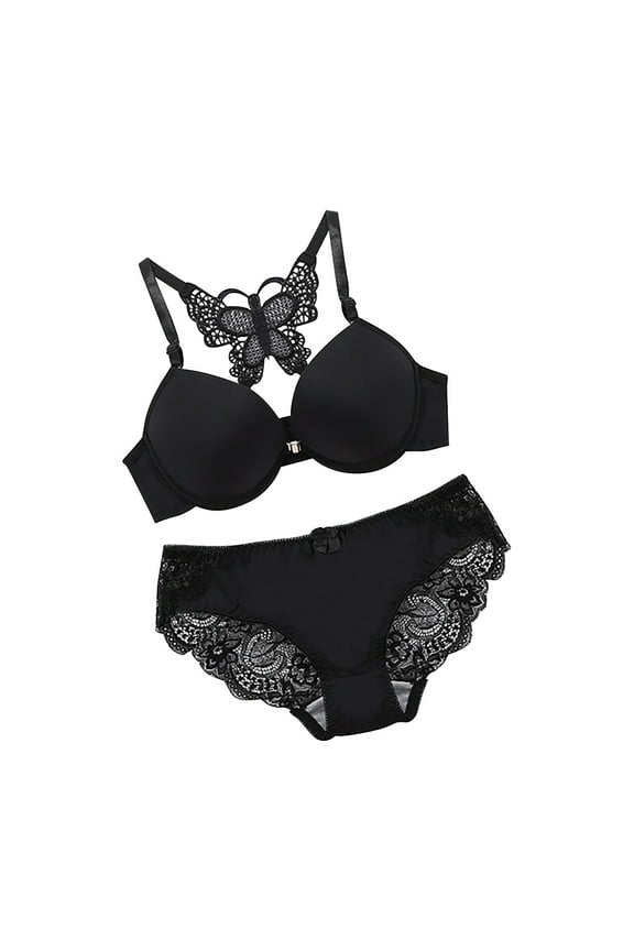 Ladies Bras without wire Womens Lace Beauty Back Solid Cotton Bralettes for Women Pack Ladies Bras Strap Wrap Plus Size Bra Underwear Black XL