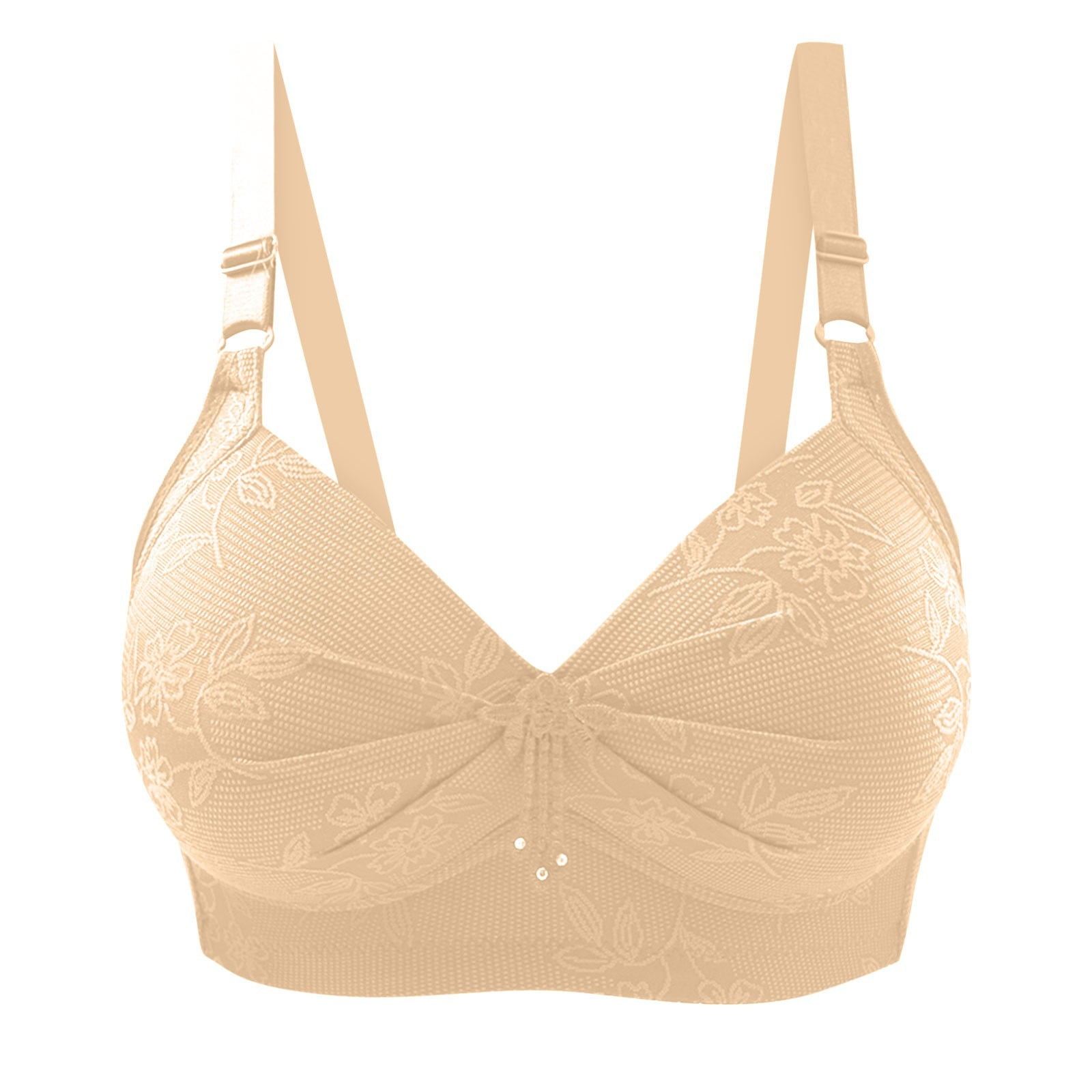 Mrat Clearance Lisa Bras Front Snaps Seniors Clearance Womens Gathered  Together Plus Size Daily Bra Underwear No Underwire Tank with Built in Bra  for Women L_10 Beige 2XL 