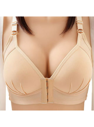Saient Women Sexy Strapless Front Buckle Bra Push Up Lingerie Backless  Brassiere Seamless Bralette Underwear for Wedding Dress,Skin Color,32B 