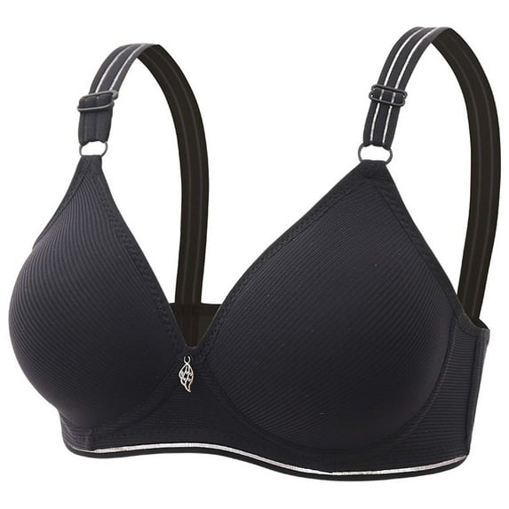 Mrat Plus Size Strapess Bras for Women Lace-U-Back Lifting Bra Lace with Support Plus Size Bralettes for Women Plus Size Strapless Bras for Women Lifts Supports Breast Bras Black 40/90B