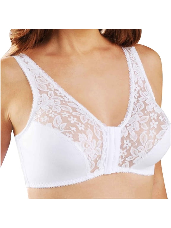 Plus Size Strapess Bras for Women Solid Color Bra without Steel Supportive Sports Wire-Free Bralette Plus Size Strapless Bras for Women Push up Plus Size Lace Underwear White L
