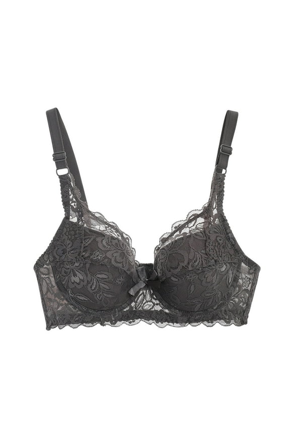 Push up Bras for Women Underwire Lace Bras Comfortable Easy Close Everyday Bras Underwear Push up Bra with Padded
